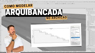 Como modelar arquibancada no Archicad [upl. by Yramliw]