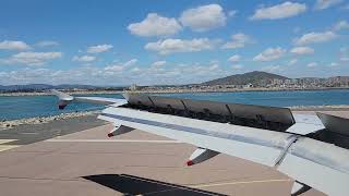 Takeoffs and Landings Landing in Gibraltar GIB Airport On British Airways Airbus A320 [upl. by Amlas748]