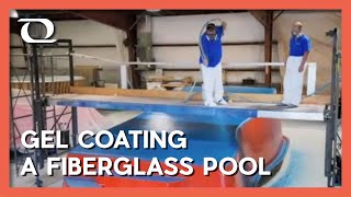 Gel Coating a Fiberglass Pool  Thursday Pools [upl. by Falconer]