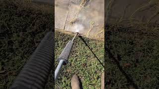 Can you really do driveway edging with a pressure washer pressurewashing [upl. by Elijah935]