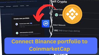 How to Connect Binance wallet to CoinMarketcap portfolio [upl. by Salomie]