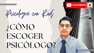 Quiero ir a TERAPIA ΒΏComo escoger PsicΓ³log [upl. by Eeliab744]