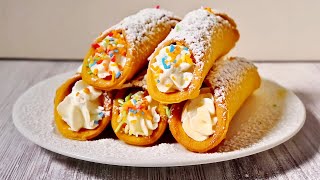 Cannoli  How to Make An Authentic Italian Cannoli at Home  Hoopla Recipes [upl. by Wylde]