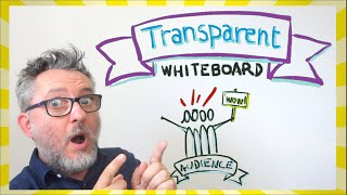 TRANSPARENT WHITEBOARD effect  Impress your virtual audience [upl. by Elleiad754]