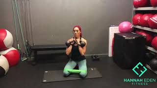 Kneeling Banded DKB squats [upl. by Tegan]