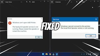 The Local Print Spooler Service is Not Runing FIXED [upl. by Aip]
