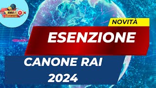 quotEsenzione Canone Rai 2024 Scopri i Requisiti Segreti e le Scadenze per Risparmiare Subitoquot [upl. by Hylan]