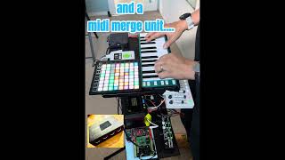 Cme H4midi Wc for 4 midi controllers through usb midi host  shorts [upl. by Cheslie]