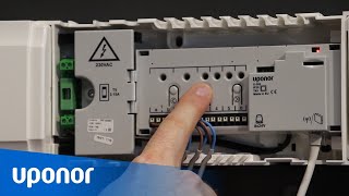 Uponor Smatrix  Anschluss Thermoantriebe sowie Zuordnung von Raumfühlern zum Regelmodul [upl. by Apps594]