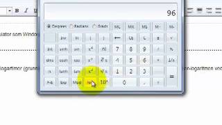 Hvordan finne toerlogaritmen på Windows kalkulatoren [upl. by Hung258]