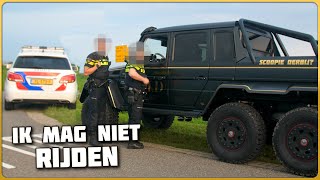 Staande Gehouden Zonder Geldig Rijbewijs In G63 AMG 6X6 [upl. by Werna862]