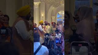 Bhagwant Maan At Anmol gagan maan wedding  Aam Aadmi Party  Taqdeer Media [upl. by Hadria]