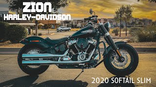 2020 HarleyDavidson FLS Softail Slim 107 in Vivid Black  Zin HD Bike of the Week [upl. by Suhail721]