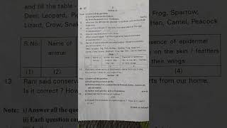 8 class biology sa 1 question paper Medchal [upl. by Hatfield7]