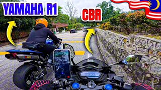 MALAYSIA KI HIGHWAY PAY YAMAHA R1 MILL GAYA  PAKISTANI MOTOVLOGER IN MALAYSIA  ZS MOTOVLOGS [upl. by Ahsikyt]