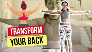 10 MIN NO EQUIPMENT BACK WORKOUT  Lose Back Fat Underarm Flab amp Bra Bulge  At Home Routine [upl. by Otrebliw]