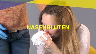 Nasenbluten  MAUS Erste Hilfe Kurs  Video Tutorial [upl. by Autry]