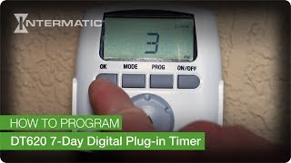 How to Program the Intermatic DT620 7Day Digital Plugin Timer [upl. by Larine482]