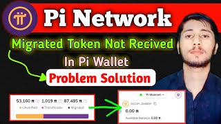 Pi network coin migrated but not received in pi wallet  pi network [upl. by Asirahc]