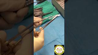 Surgical blade fit into scalpel handle safely and how safely removed [upl. by Lehcnom]