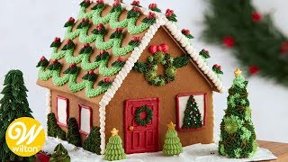 Easy Gingerbread House Decorating Techniques  Wilton [upl. by Sherlock]