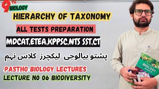 Hierarchy Of Classification  Biology Pastho Lectures KPK text Book  Matric and Fsc [upl. by Nilyad]