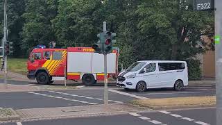 Feuerwehr Nordhausen und etliche FFWs auf dem Weg zum Großeinsatz Ausgedehnter Wohnungsbrand [upl. by Nairot]