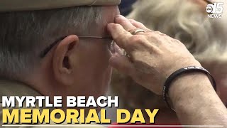 US Army vet amp actress speaks at Myrtle Beach Memorial Day event [upl. by Ydnam]