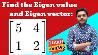 Eigen values and Eigen vectors  2 x 2 matrix  Problem Solved  Mathspedia [upl. by Emmalyn3]