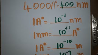 angstrom unit to nanometer [upl. by Simsar]