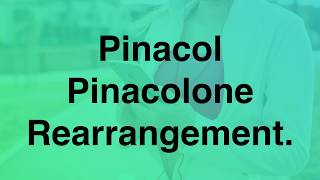 Pinacol pinacolone rearrangement  Rearrangement Reactions  Organic Chemistry [upl. by Animor]