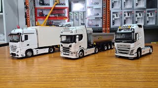 Marge Model  132 ölçek  Volvo  Mercedes ve Scania  Dorseler [upl. by Aneral]