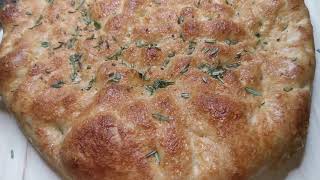 طريقة فوكاشيا  ايطالية how to make Focaccia bread poolish [upl. by Gmur]