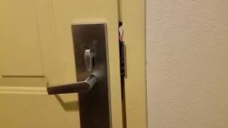 Opening our hotel room door in under 30 seconds using paper menus [upl. by Barbuto]