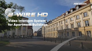 Hikvision 2wire HD Video Intercom System  Installation amp Application [upl. by Corinne]