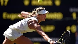 2014 Day 10 Highlights Eugenie Bouchard vs Simona Halep SemiFinal [upl. by Yboc]