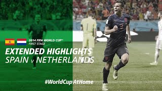 Spain 15 Netherlands  Extended Highlights  2014 FIFA World Cup [upl. by Adnolehs591]