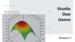 Moldex3D 2020 Whats New│Studio DOE Demo [upl. by Kantos]