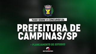 PREFEITURA DE CAMPINAS  SP PLANEJAMENTO DE ESTUDOS [upl. by Fabiola591]