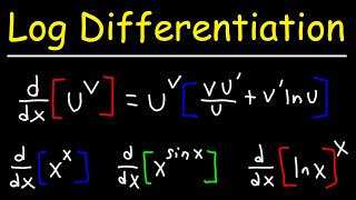 Logarithmic Differentiation Formula  Calculus [upl. by Levesque]