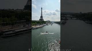 cliff diving in front of the iconic Eiffel Tower 🤩 shorts [upl. by Srini]