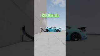 Porsche Cayman 718 Crush Test  BeamNGdrive beamngdrive beamngdrive shortvideo shorts [upl. by Brookner]