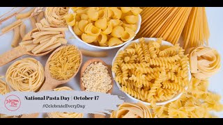 National Pasta Day on October 17 [upl. by Eillas]