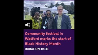 BBC Three Counties Radio Breakfast Show Black History Month event on Monday 30 September 2024 [upl. by Ulane]