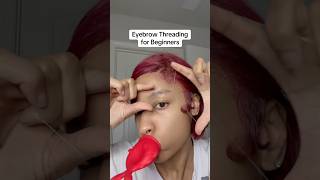 DIY Threading Eyebrows for Beginners diy threading eyebrows beautyhacks beautytips shorts [upl. by Tori]