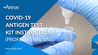 COVID19 Antigen Test Kit Instruction of Use  Professional Use  Artron Laboratories [upl. by Gawen456]