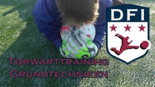 Torwarttraining der Grundtechniken am Deutschen Fußball Internat Bad Aibling [upl. by Jermayne971]