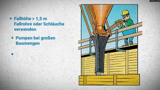 Richtig betonieren 1  EINBRINGEN DES BETONS [upl. by Notserk]