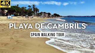 ASMR Beach Walk in Cambrils Spain  4K Relaxing Nature Walk amp Scenic Coastal Views  Light Wanders [upl. by Yrrehc]