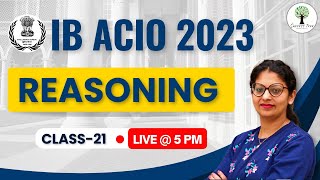 IB ACIO 2023  Reasoning  Class 21  By Harjeet Mam  Success Tree [upl. by Sidra]